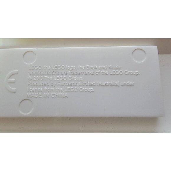 LEGO Ruler Colorful Brick Design 12 Inches White Multi-Color Buildable 2013 - Picture 3 of 8